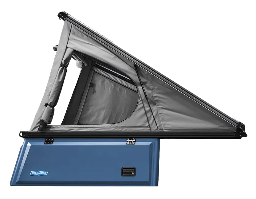 X1 Camper — Blue body · Grey tent