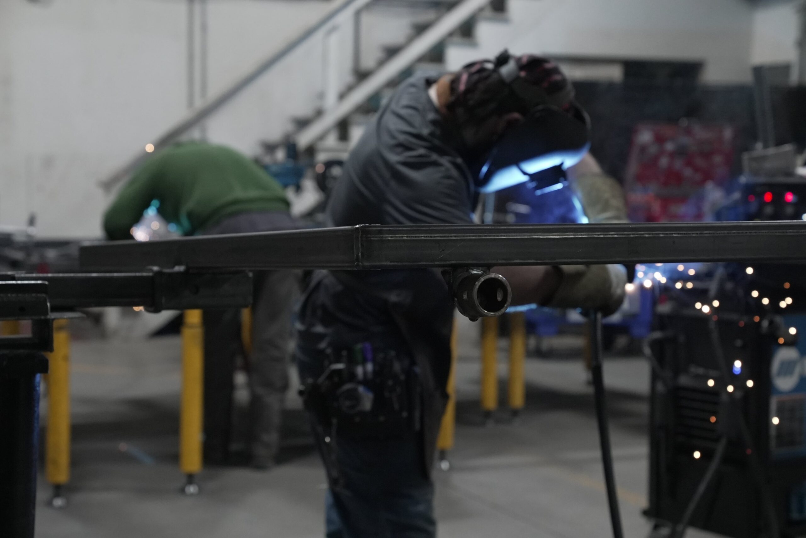 Trailer frames in the shop