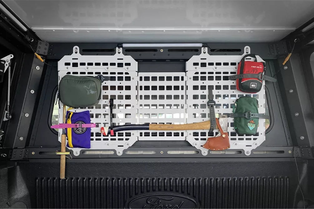 Modular molle organization inside the X1 Camper