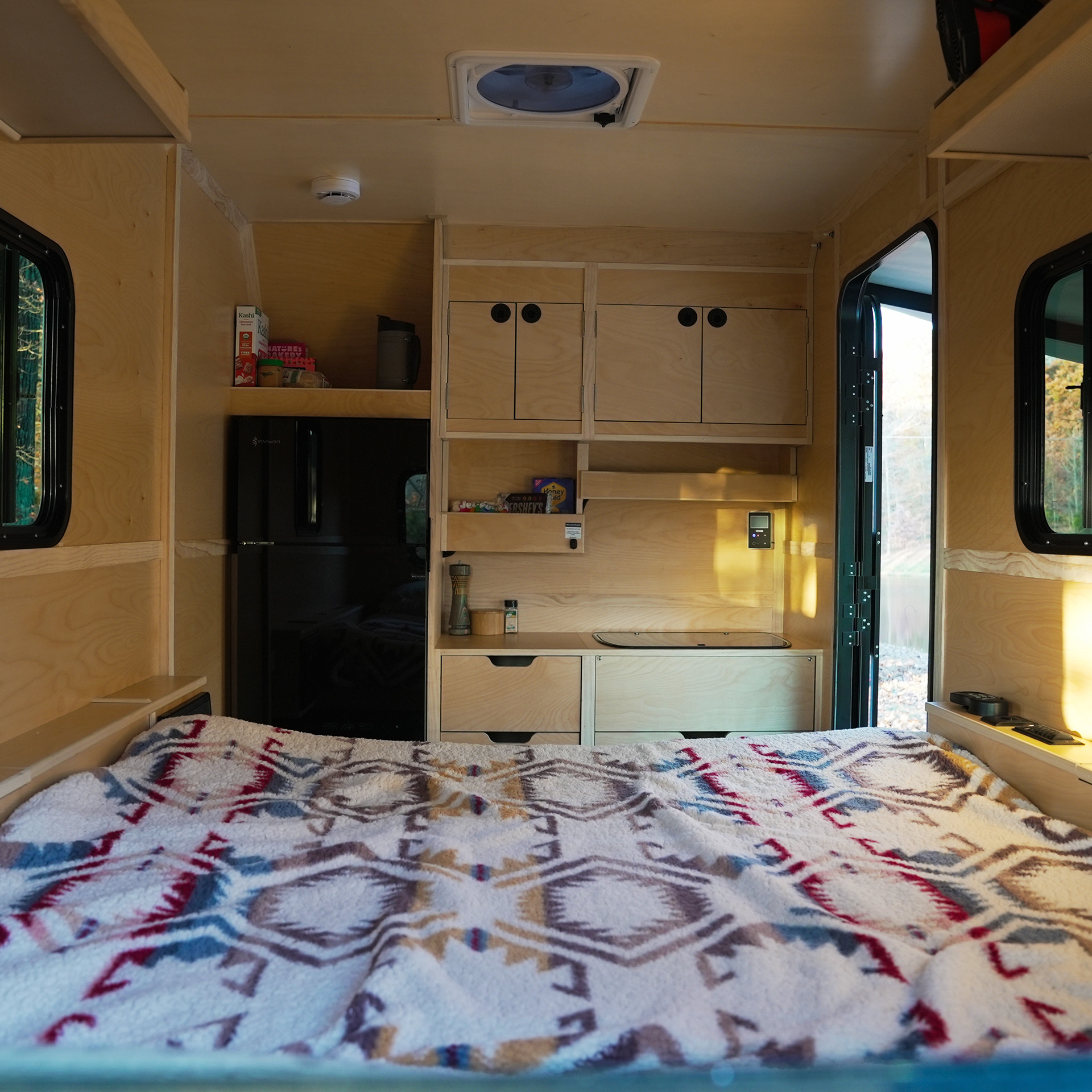 Finished trailer interior