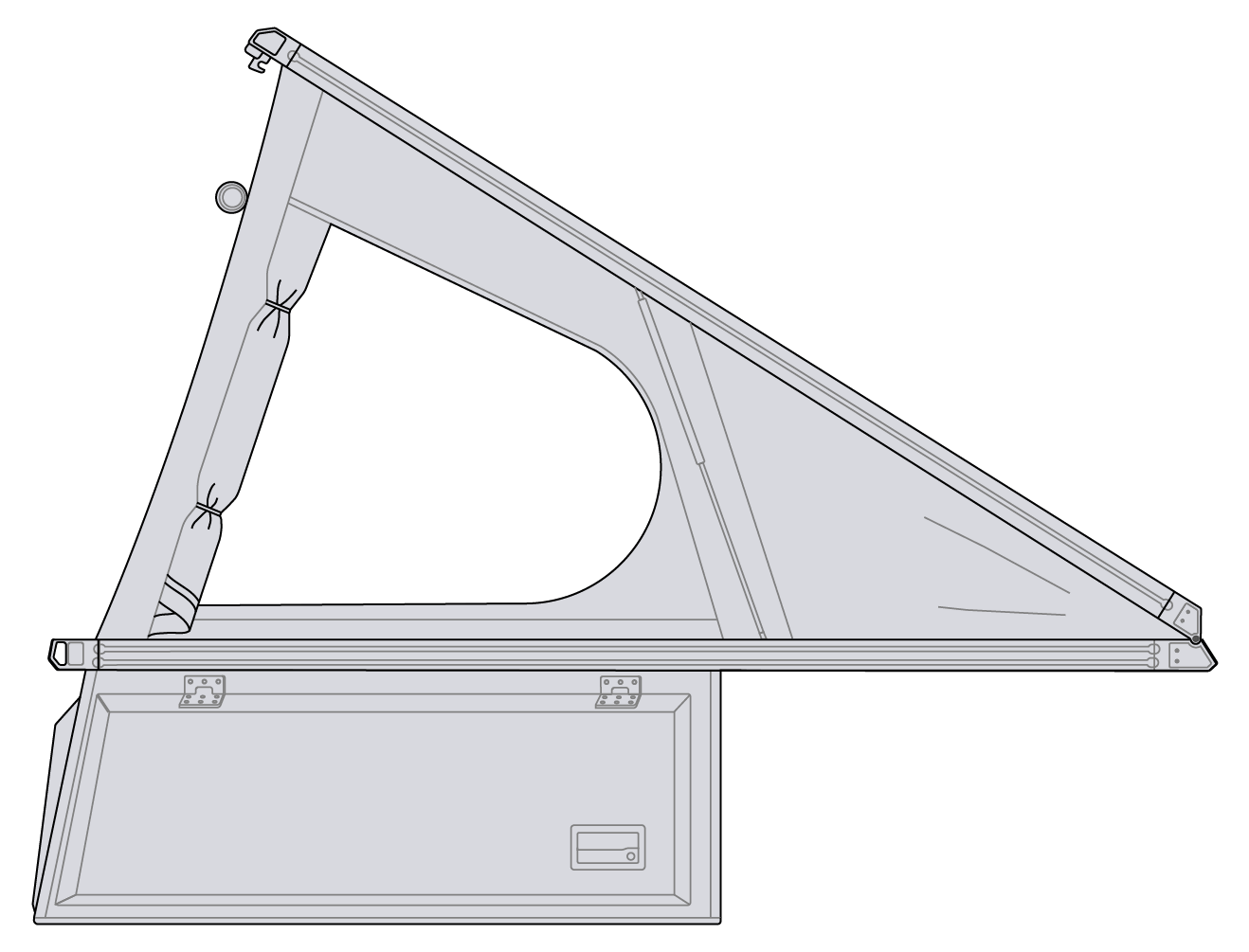 X1 Camper side-view dimension diagram